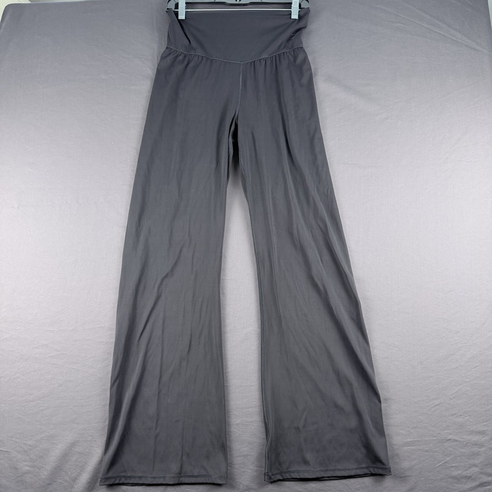 Gymshark Women's Black High Waist Pants XL Athletic Fit Nylon Activewear - Picture 2 of 10